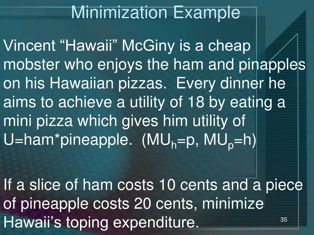 minimization example