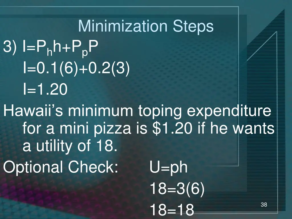 minimization steps 3