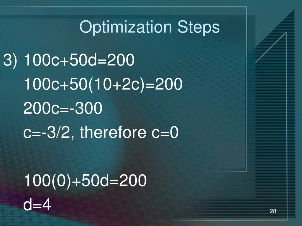 optimization steps 4