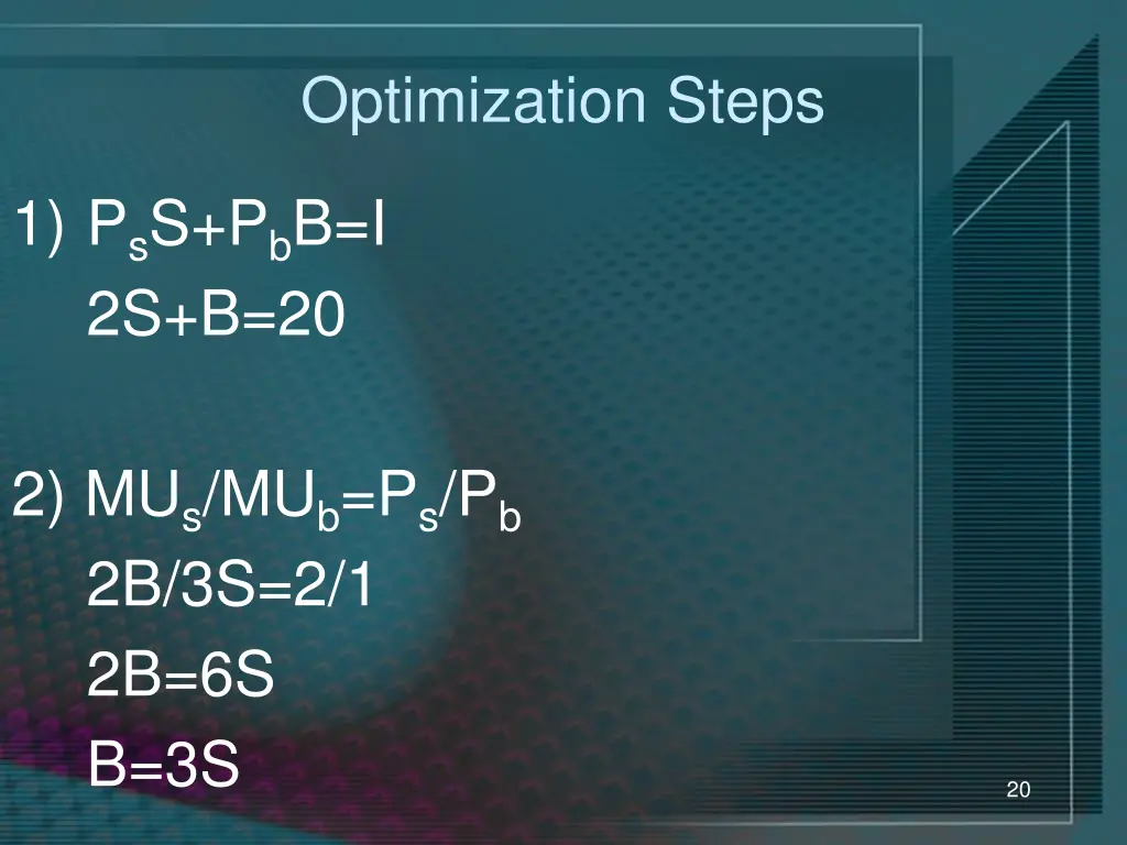 optimization steps