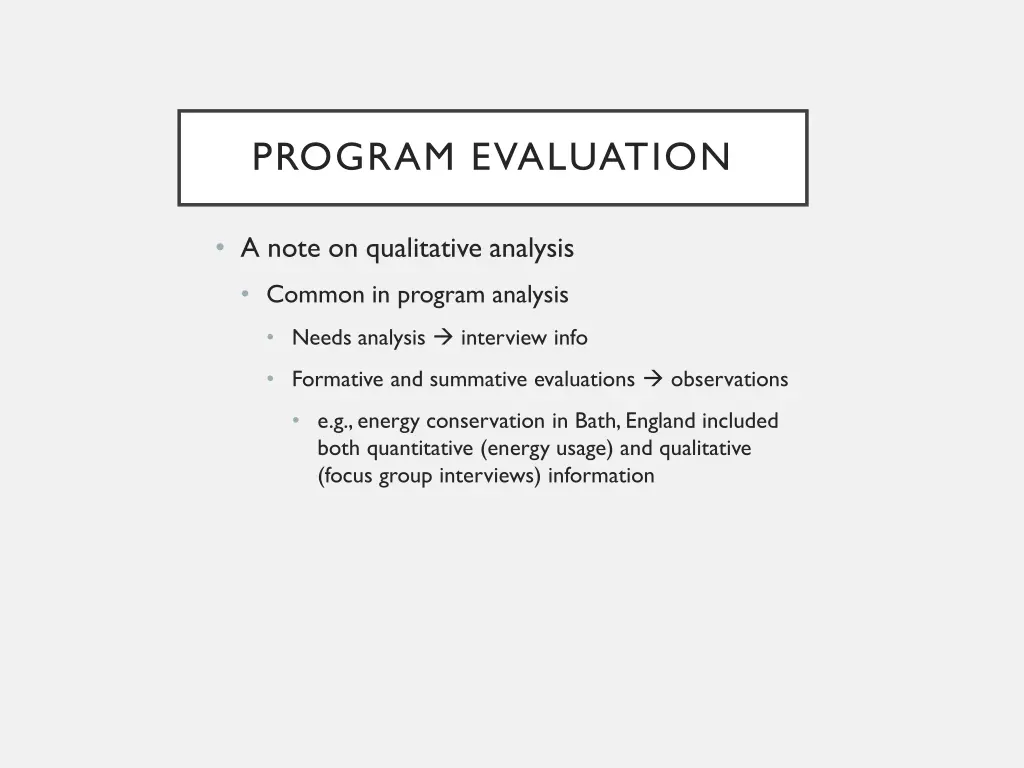 program evaluation 2