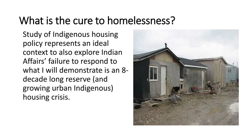 what is the cure to homelessness what is the cure