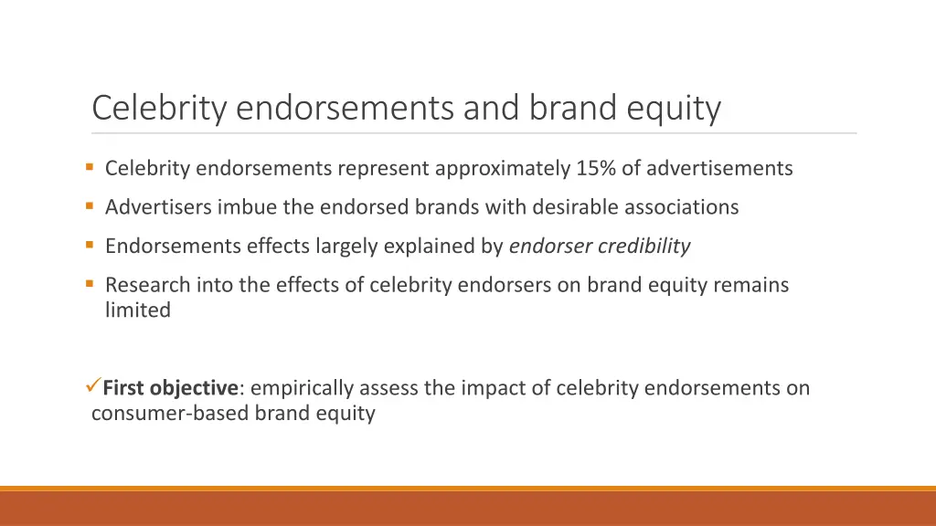 celebrity endorsements and brand equity