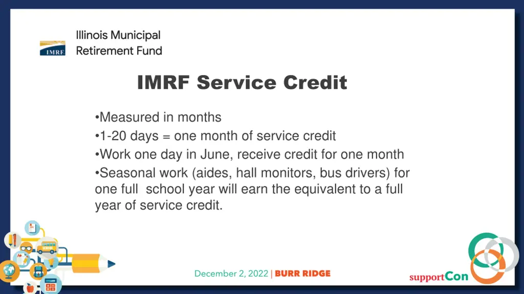 imrf service credit