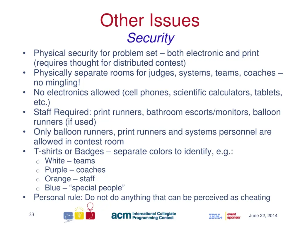 other issues security