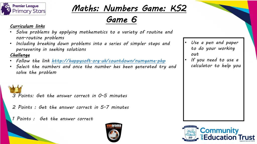 maths numbers game ks2 game 6