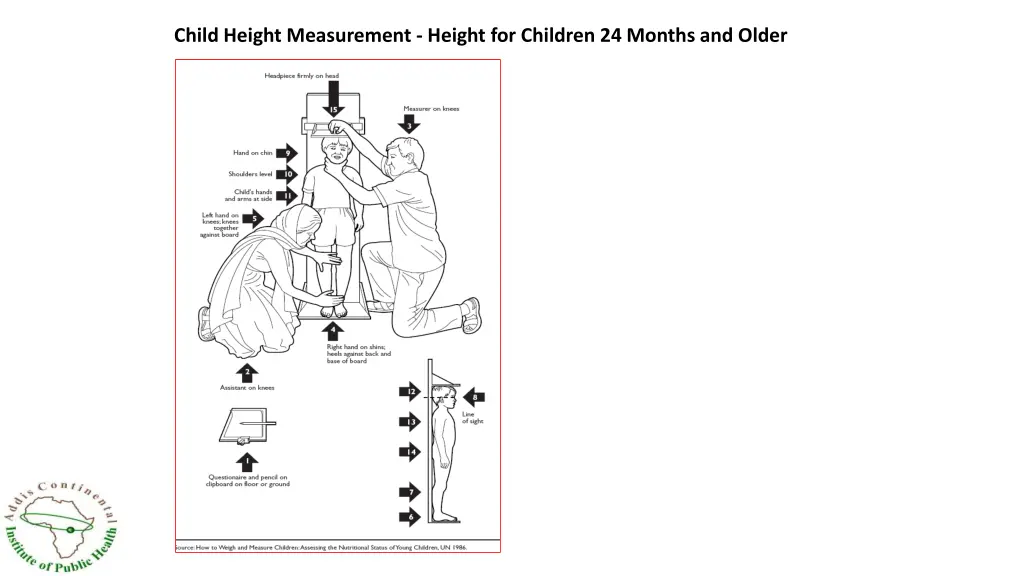 child height measurement height for children