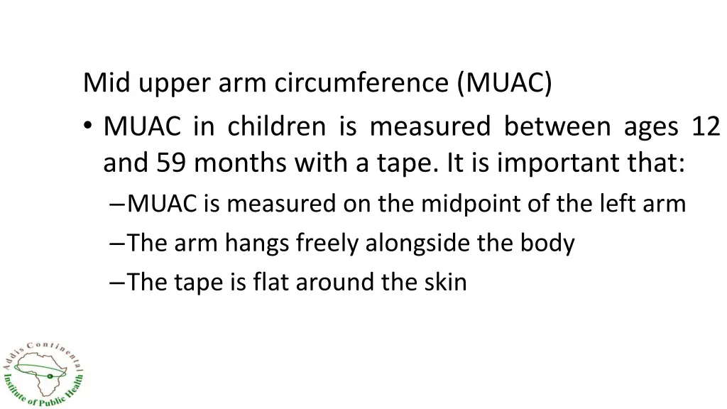 mid upper arm circumference muac muac in children