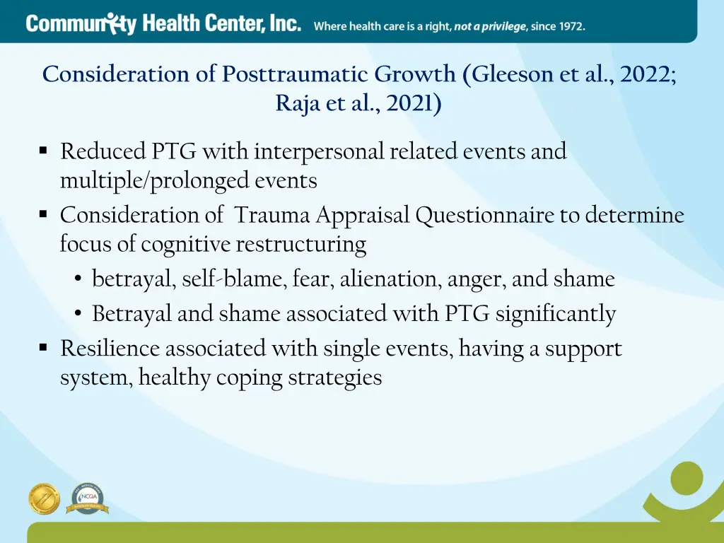 consideration of posttraumatic growth gleeson 1