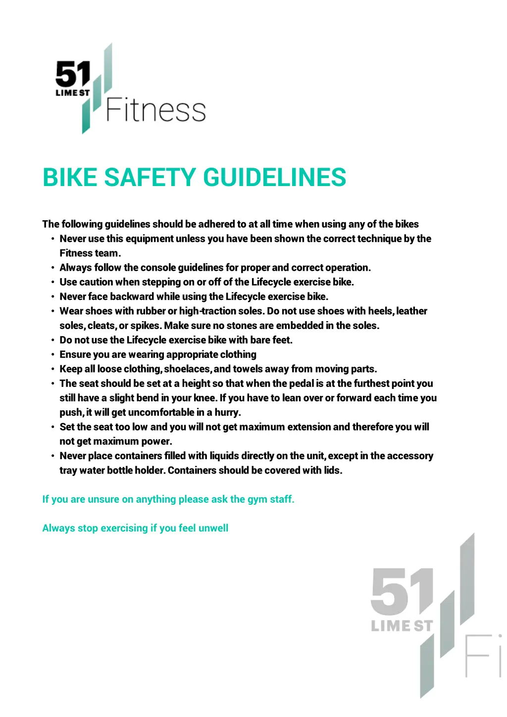 bike safety guidelines