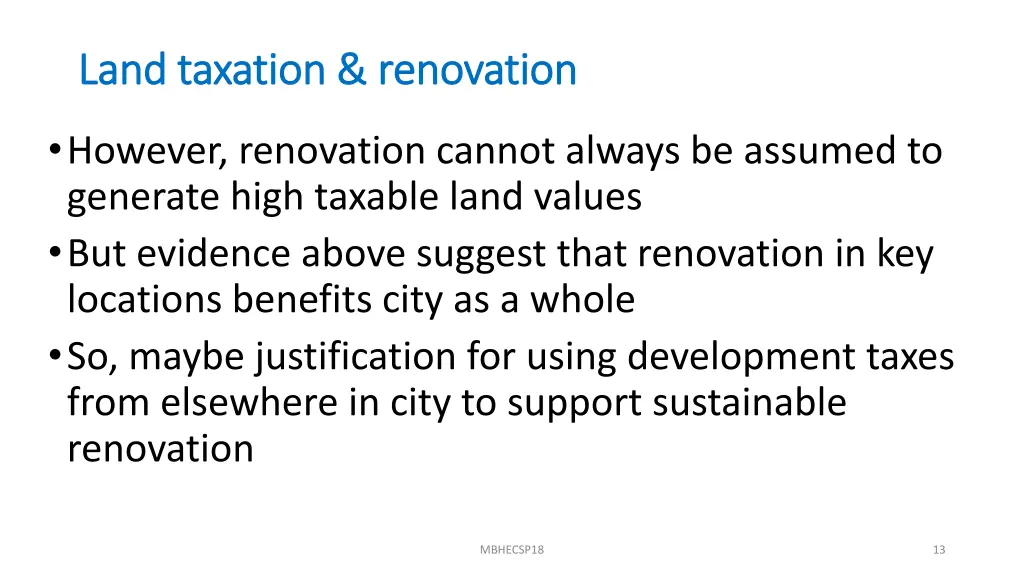 land taxation renovation land taxation renovation