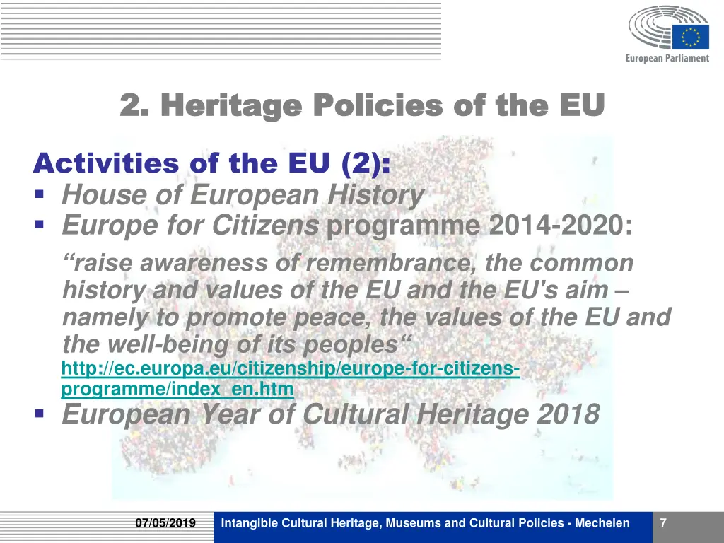 2 heritage policies of the eu 2 heritage policies 2