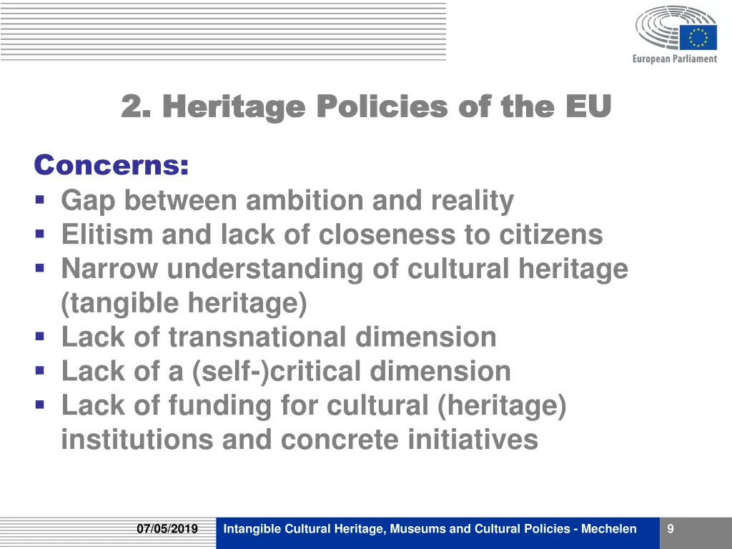 2 heritage policies of the eu 2 heritage policies 4