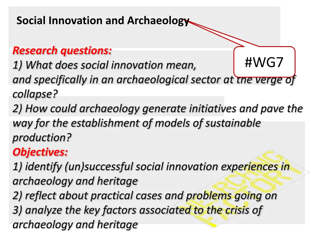 social innovation and archaeology 1