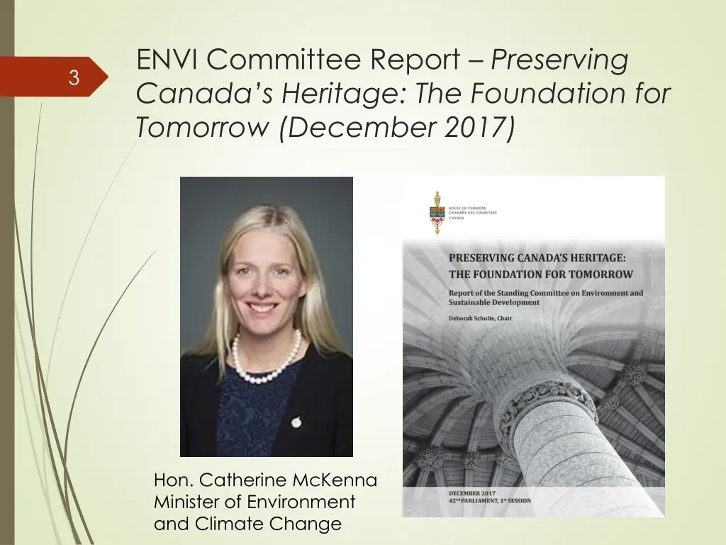 envi committee report preserving canada