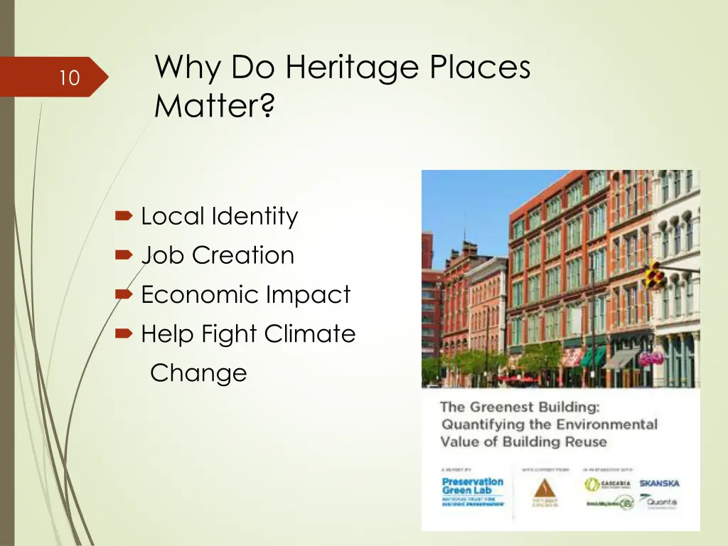 why do heritage places matter