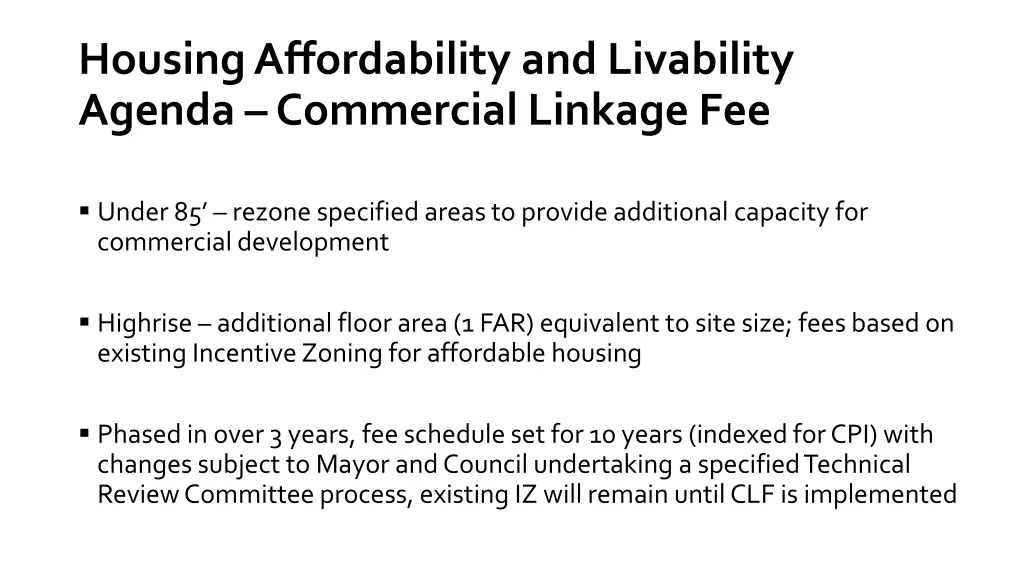 housing affordability and livability agenda 1