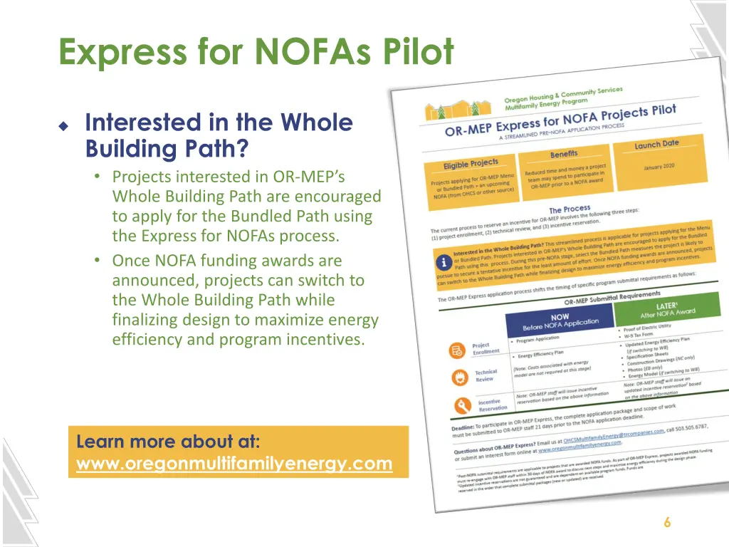 express for nofas pilot