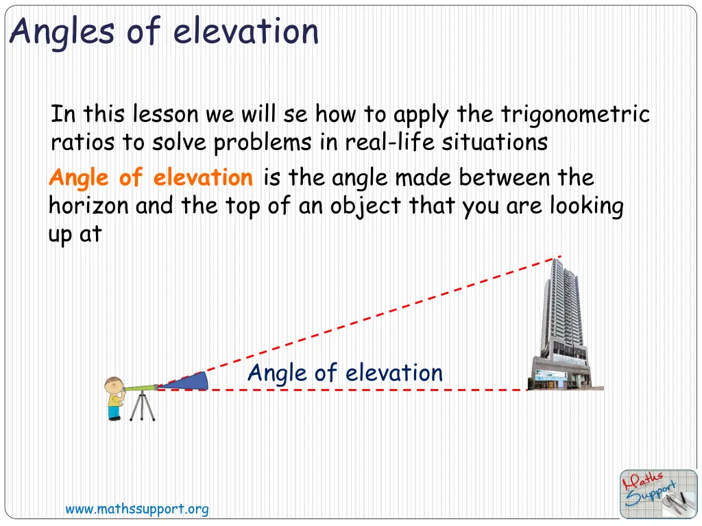 angles of elevation