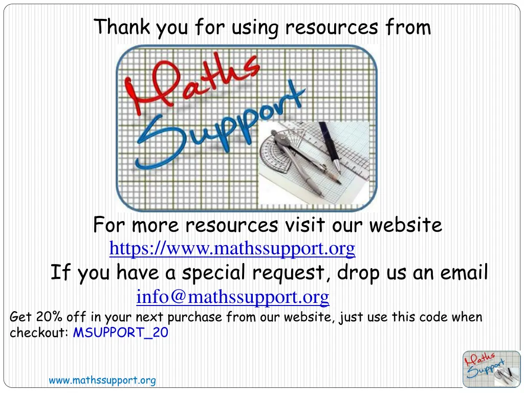 thank you for using resources from