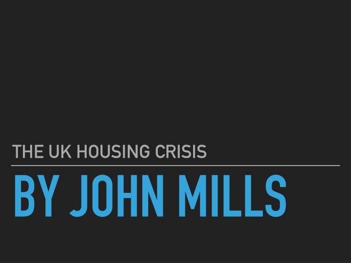 the uk housing crisis