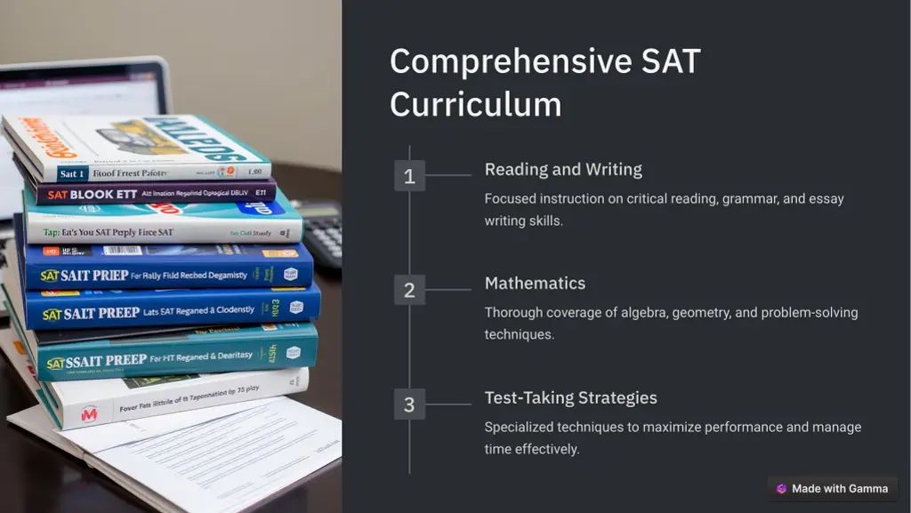 comprehensive sat curriculum