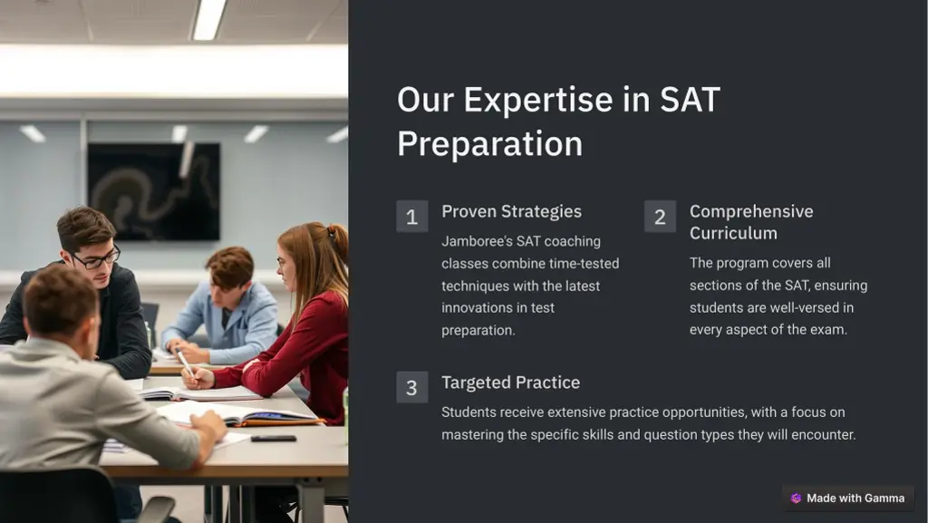 our expertise in sat preparation