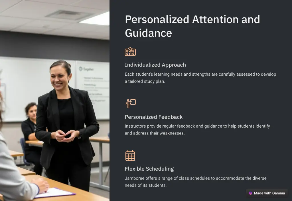 personalized attention and guidance