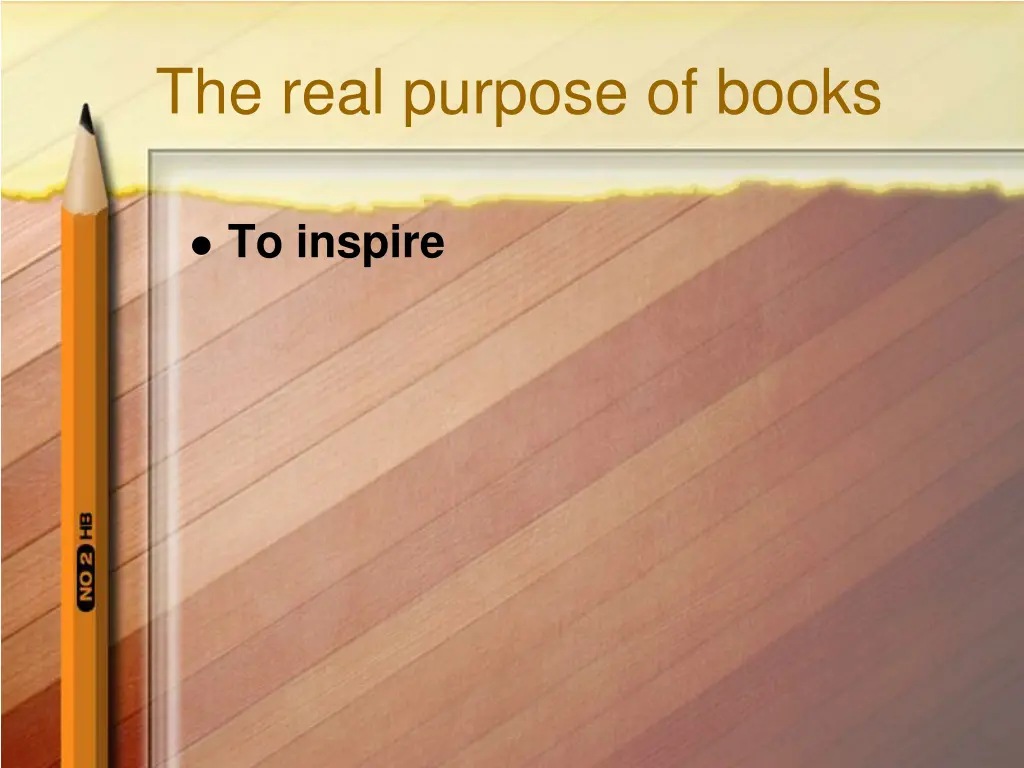 the real purpose of books