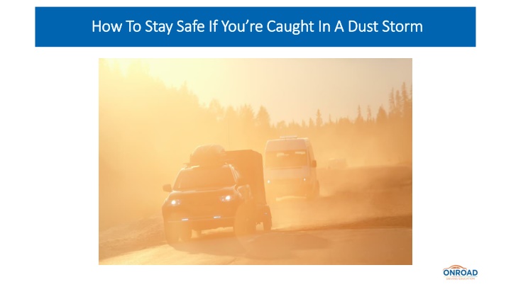 how to stay safe if you re caught in a dust storm