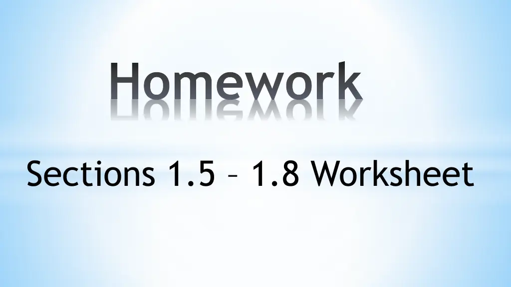 homework