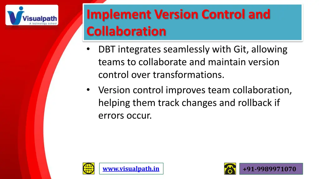 implement version control and collaboration