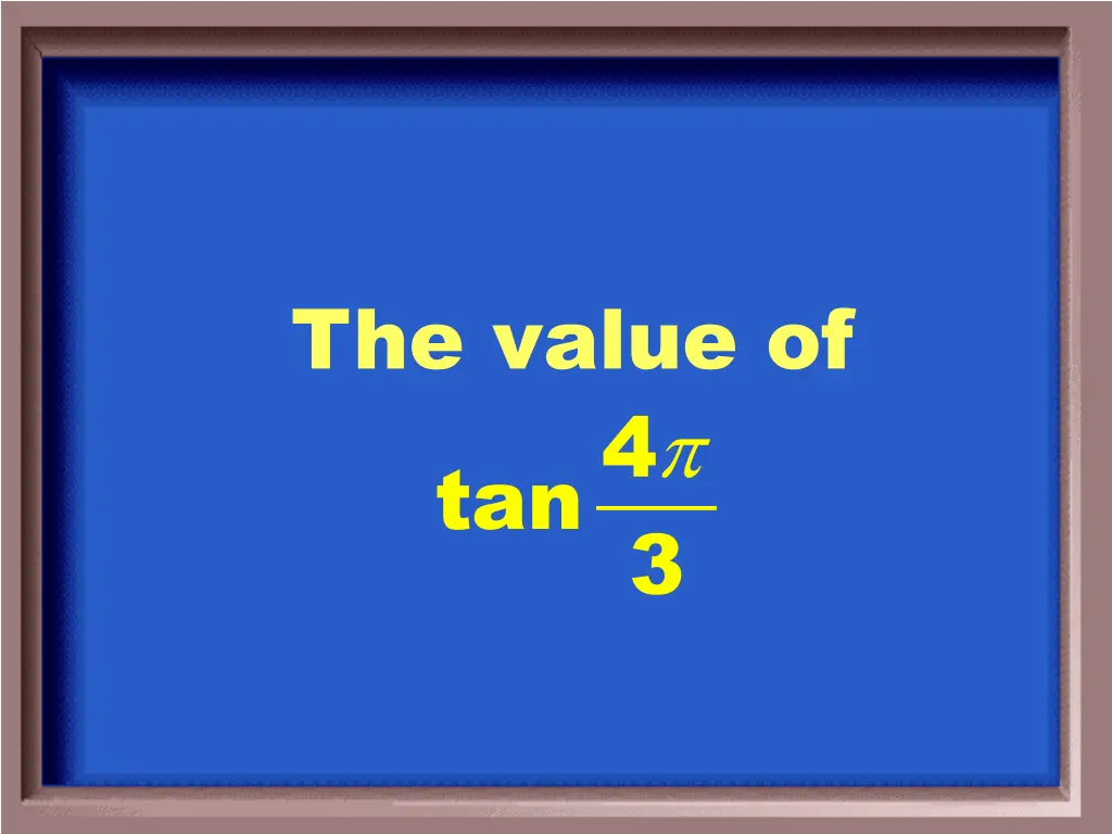 the value of