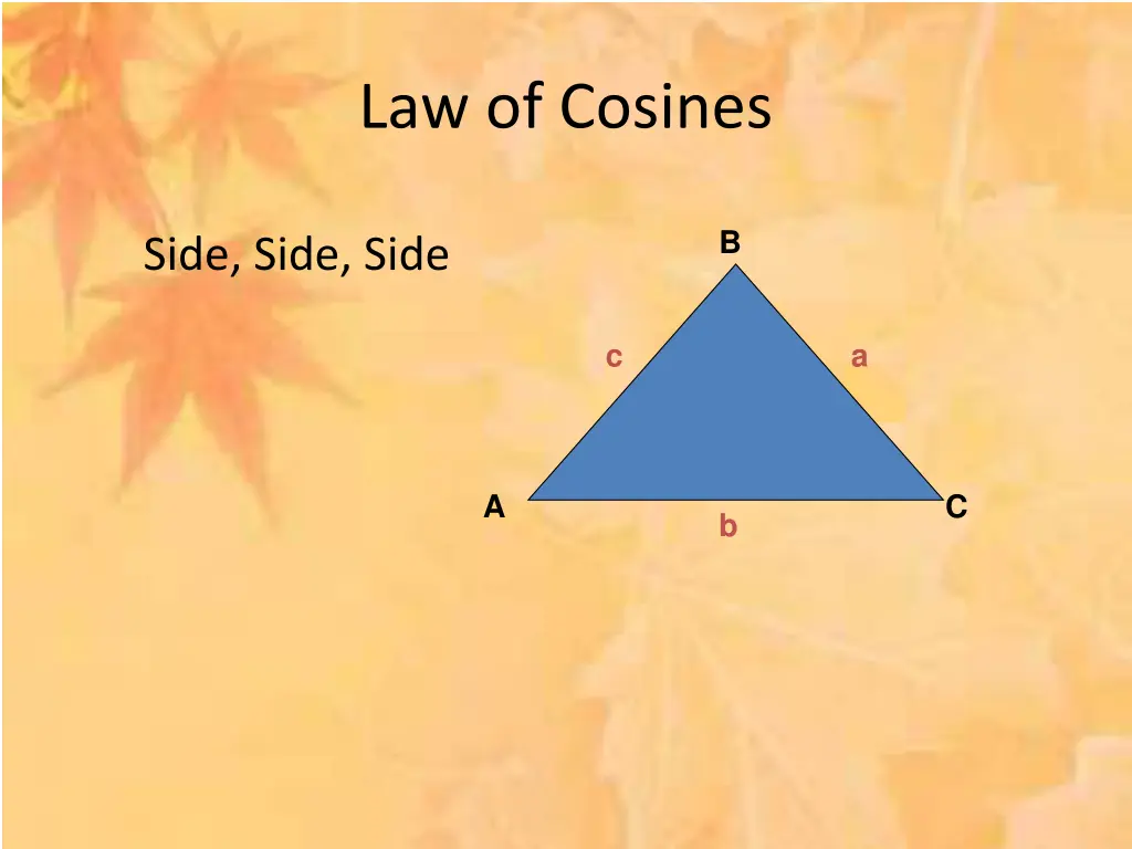 law of cosines 2