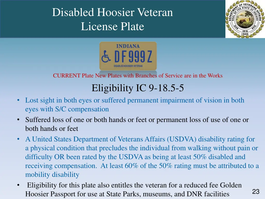 disabled hoosier veteran license plate