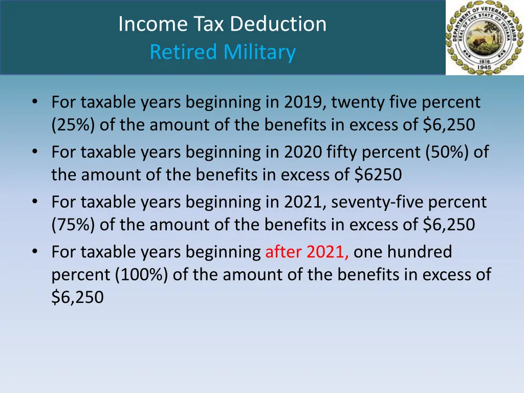 income tax deduction retired military 1