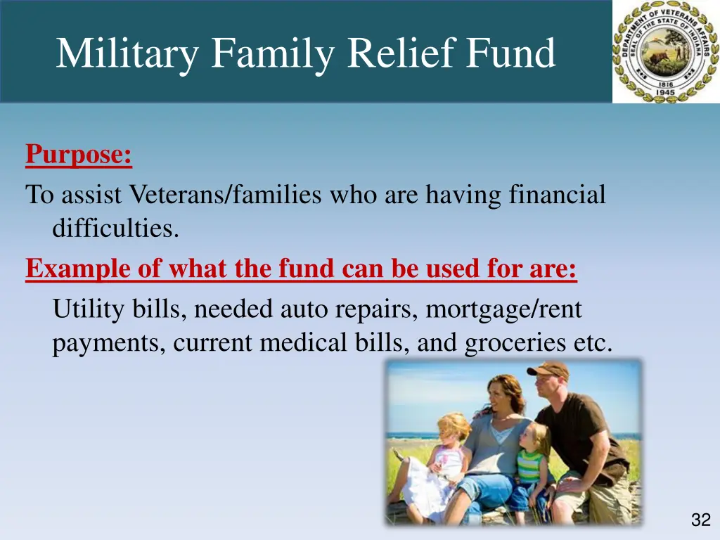 military family relief fund