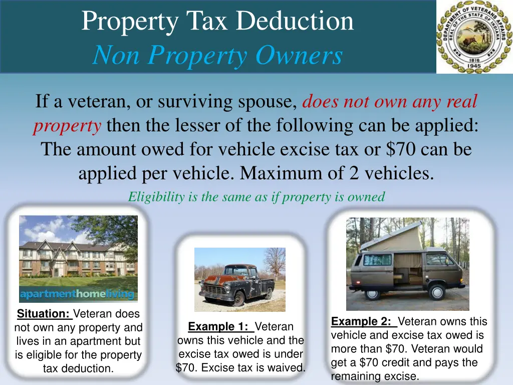 property tax deduction non property owners