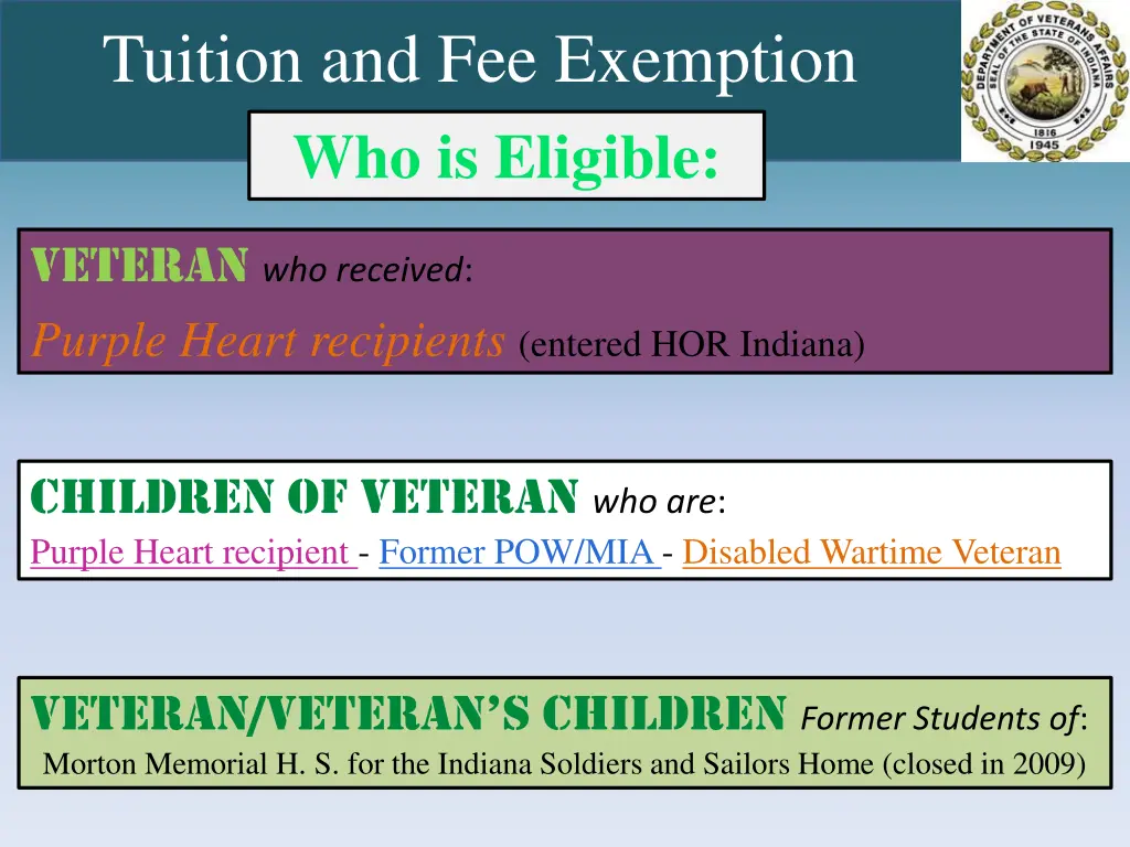 tuition and fee exemption who is eligible