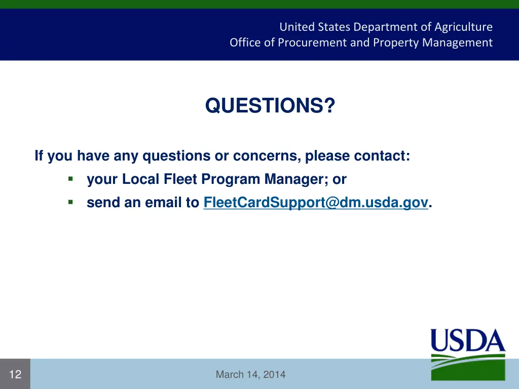 united states department of agriculture office 11