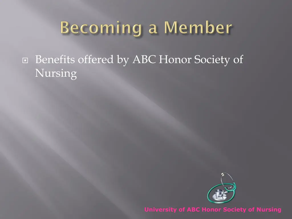 benefits offered by abc honor society of nursing