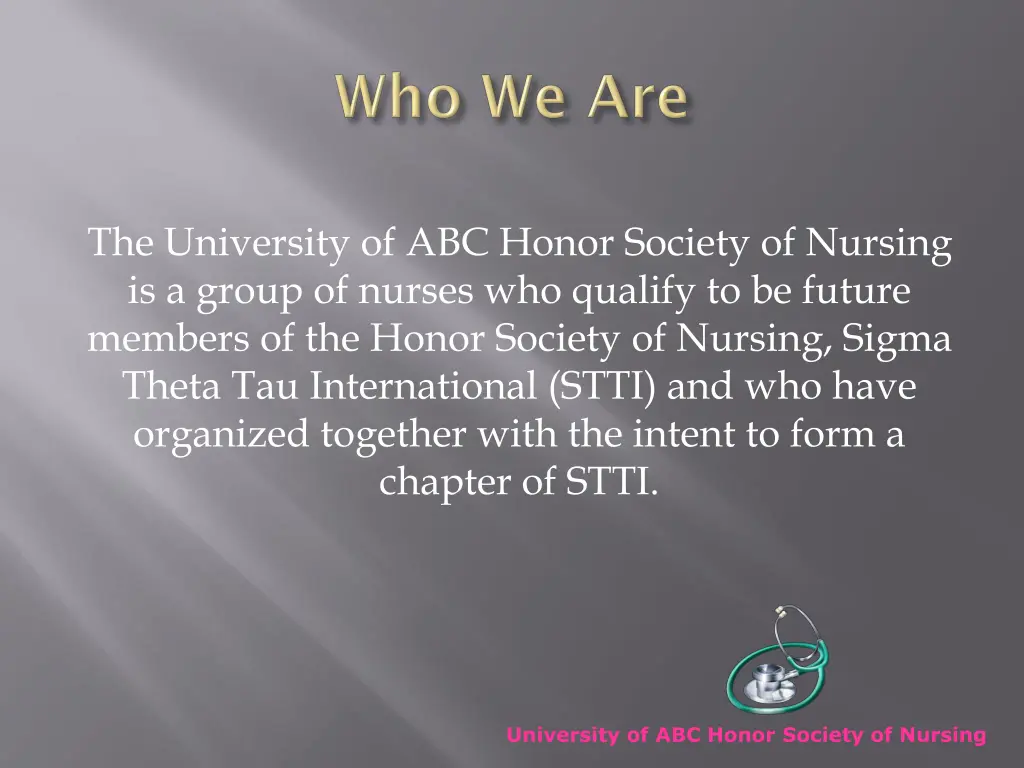 the university of abc honor society of nursing