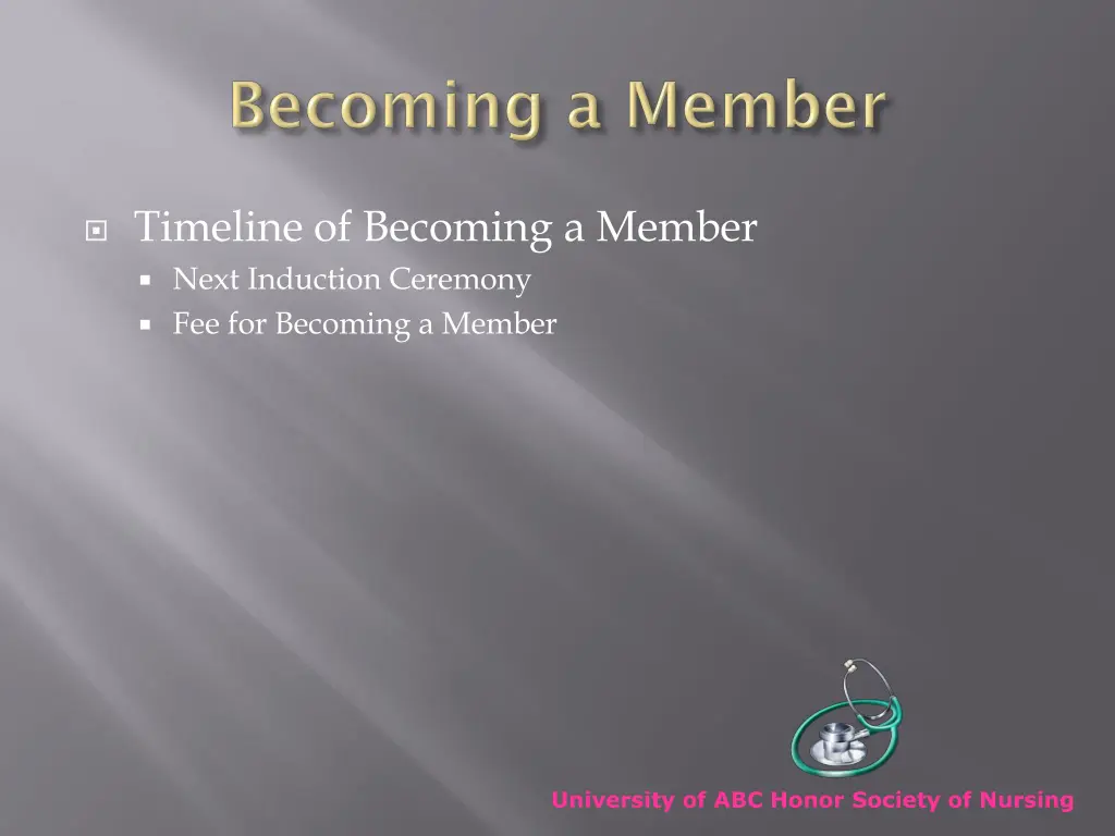 timeline of becoming a member next induction