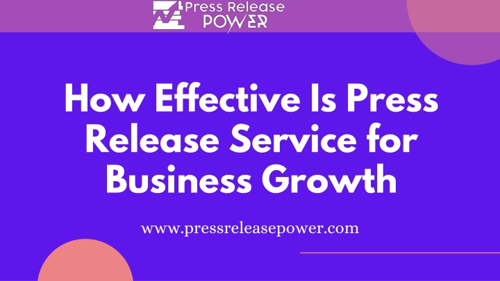 how effective is press release service