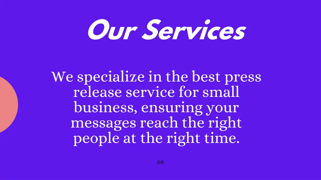 our services