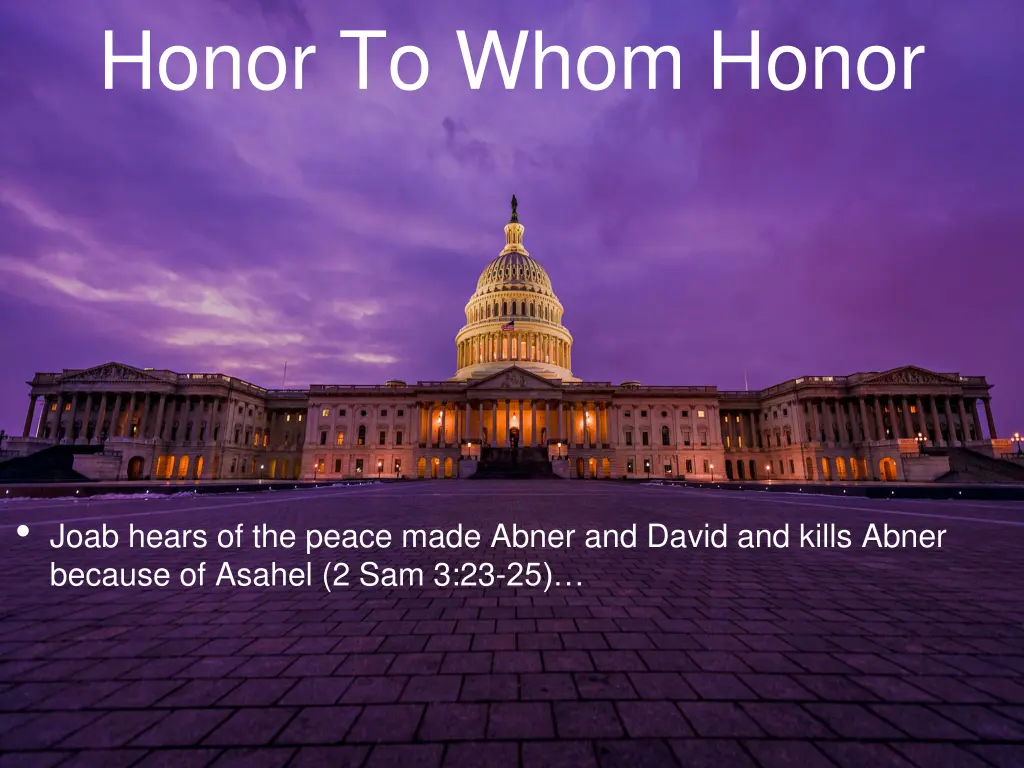 honor to whom honor 10