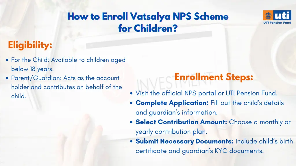 how to enroll vatsalya nps scheme how to enroll