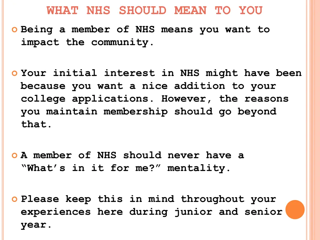 what nhs should mean to you