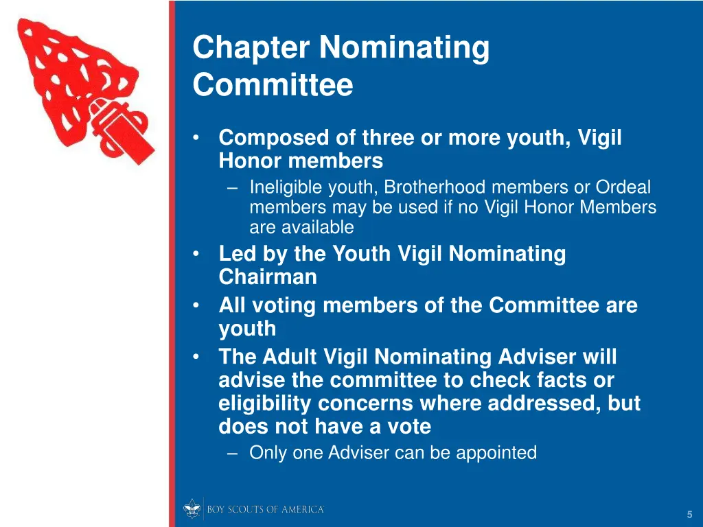 chapter nominating committee