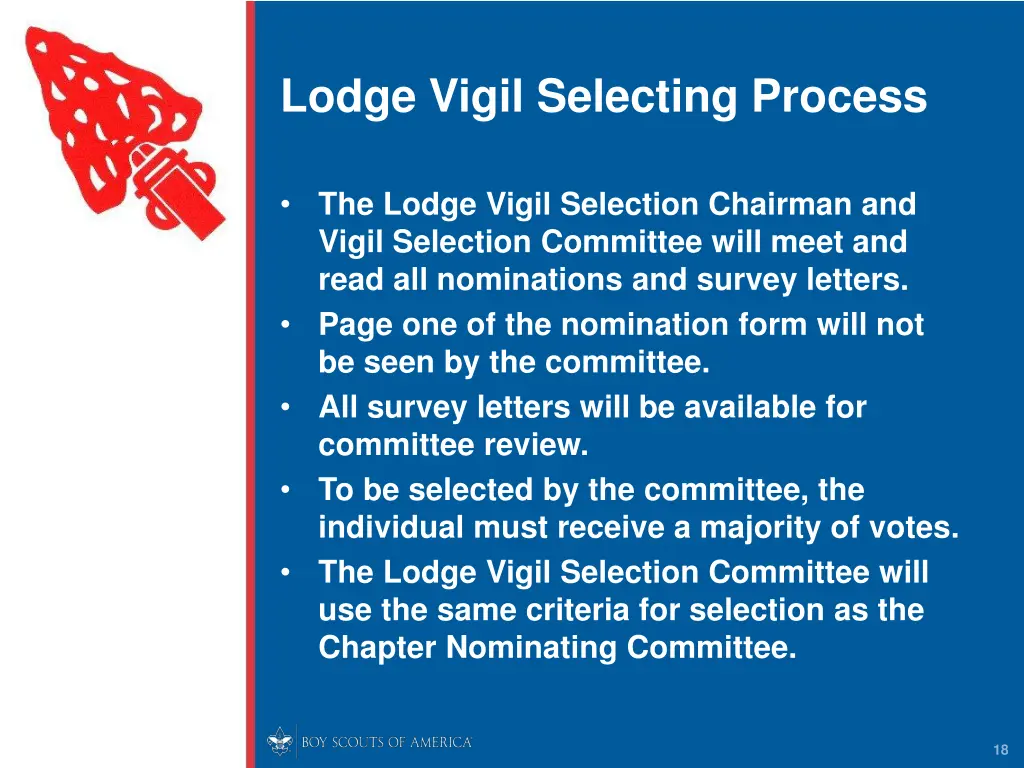 lodge vigil selecting process